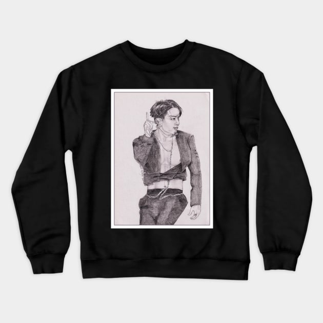 Jeon Jungkook On Stage Crewneck Sweatshirt by emopod